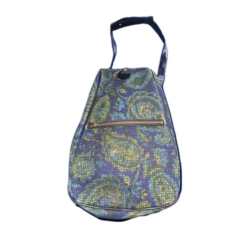 Vintage Paisley Tapestry Print bag Made‎ In Japan Groovy Psychedelic Colors